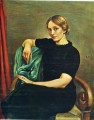 Portrait de ISA avec robe noire 1935 Giorgio de Chirico surréalisme métaphysique